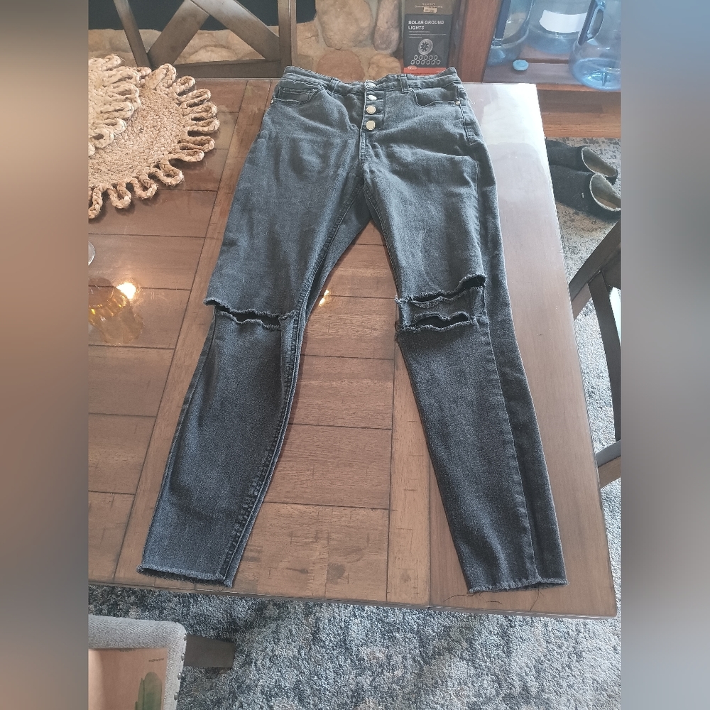 High rise Black Jeans
